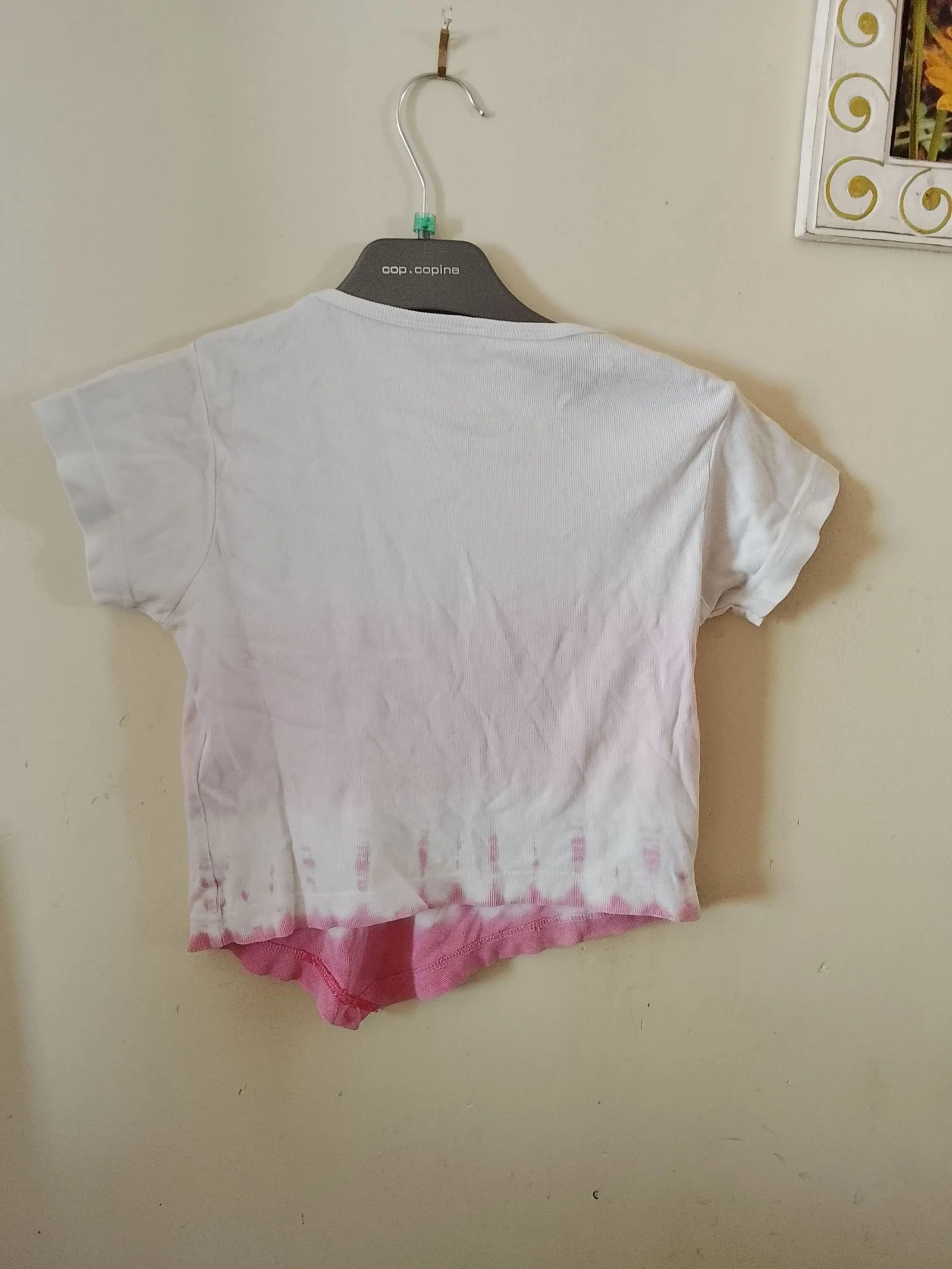🏖️Camiseta branca/rosa tie and Dye Tamanho 10 anos em ótimo estado loja privada 🏖️ – photo 2